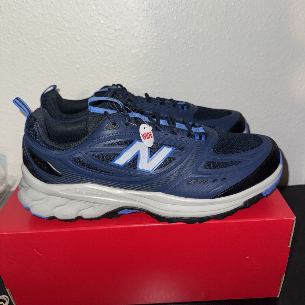 New Balance Fresh Foam 410v8 Mens Sz 11 4E Wide Trail Running Blue M4108G6